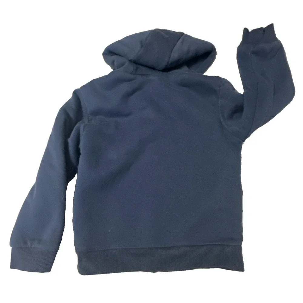 Marvel Kids Jacket Sz 7 - Blue  Super Heroes Cozy Fleece Hoodie! Comic Hero's!